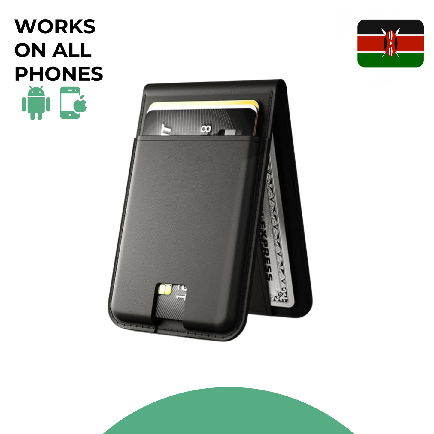 Magnetic Phone Wallet with Stand & Card Holder